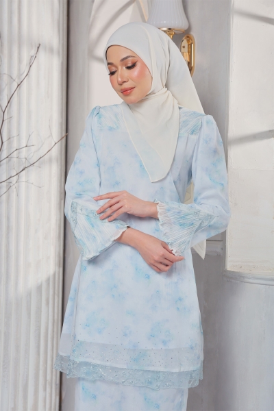 Kurung Dahlia Mom - Iceblue